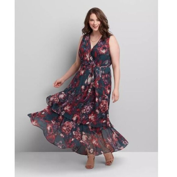 Lane Bryant Hi-Lo Maxi Dress - Picture 1 of 15